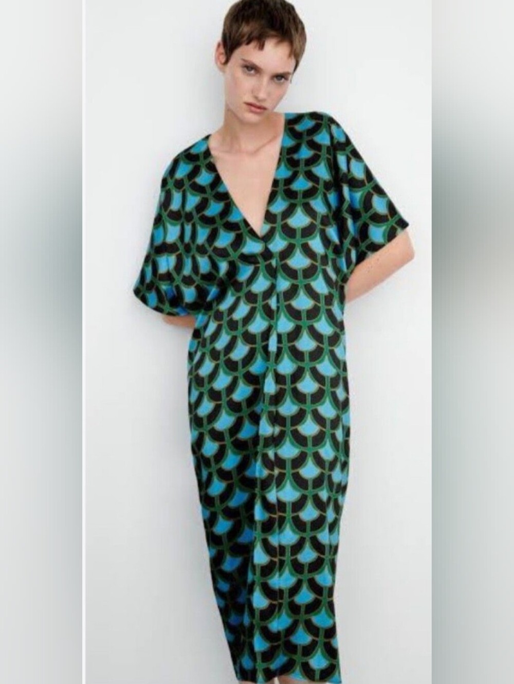 Zara Printed Tunic Dress size M
